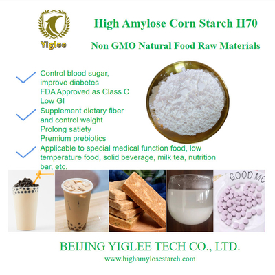 BEIJING YIGLEE TECH Pati Jagung Amilosa Tinggi H70 Prebiotik Amilosa Tinggi RS2 Pati Tahan Jagung GI Rendah Non GMO